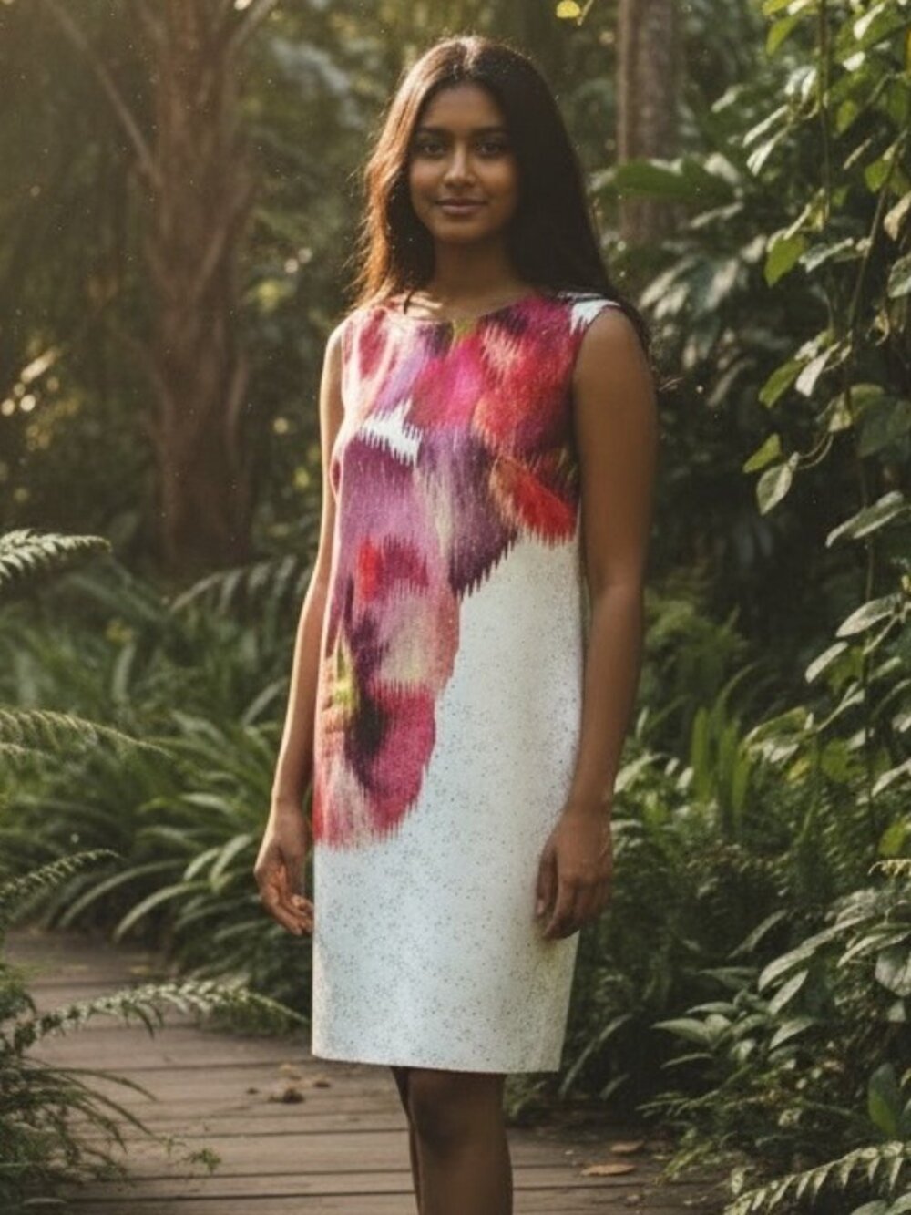 Ted Baker Diliani Expressive Pansy Tunic Dress 5 US 12 Mini